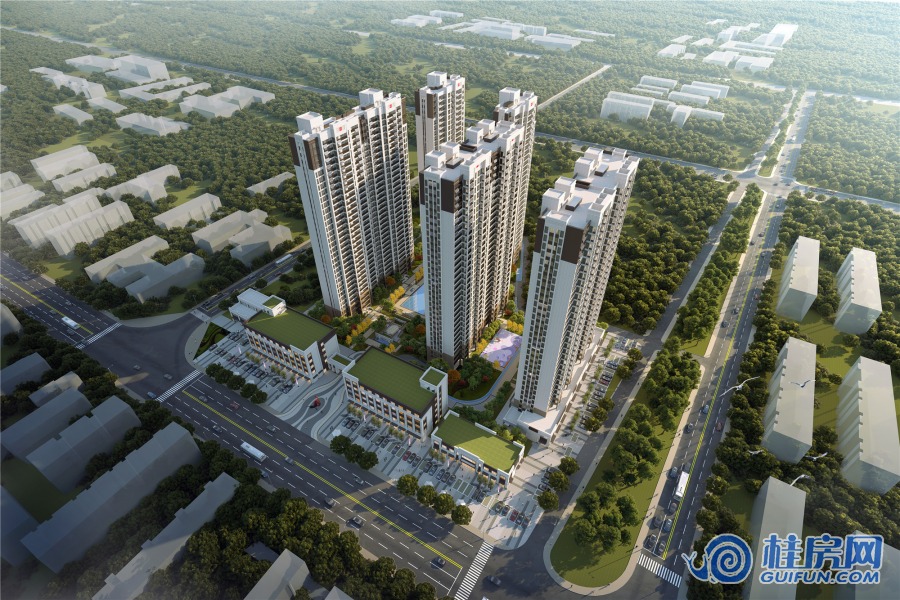 中鼎桂林公馆鸟瞰图