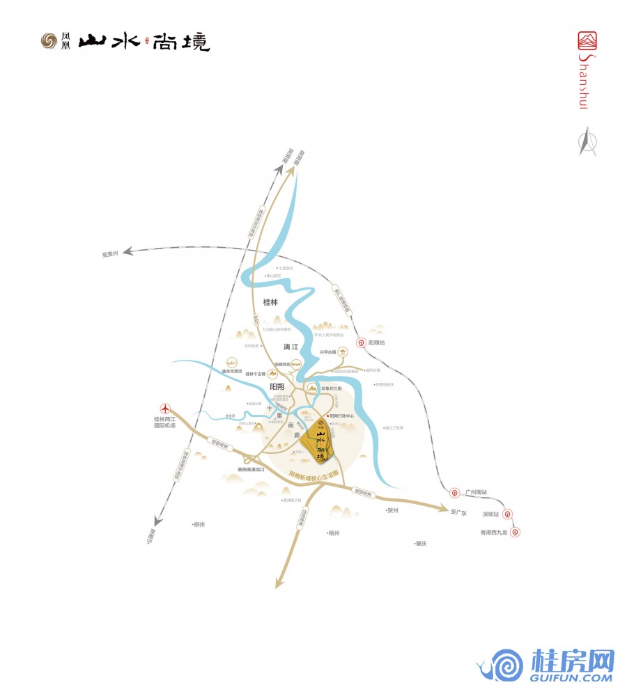 凤凰山水尚境区位图