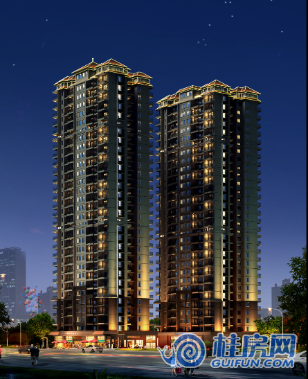 富桥豪庭效果图夜景