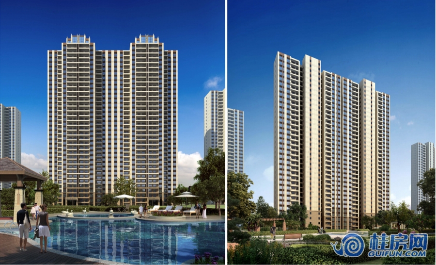 碧桂园剑桥郡楼栋效果图