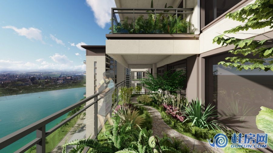 信昌湘皋雅苑阳台示意效果图