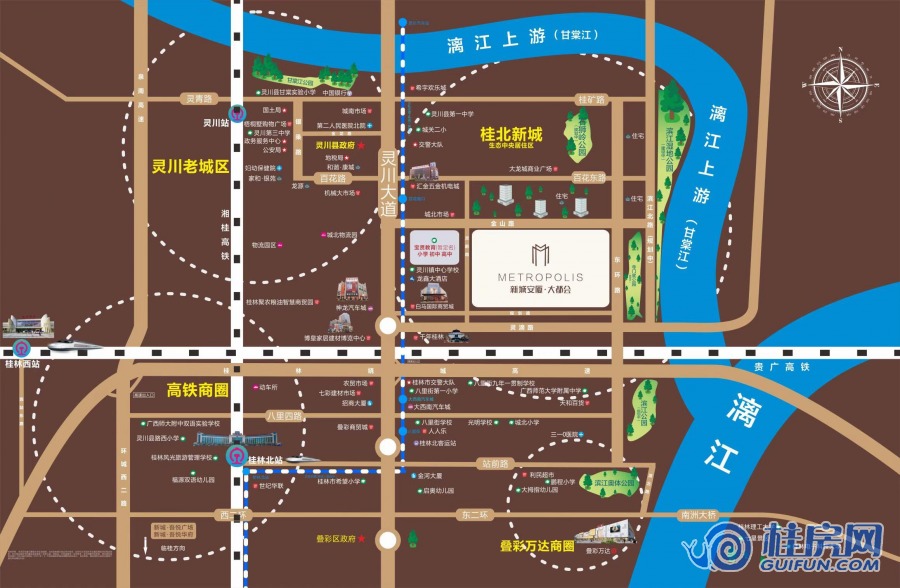 新城安厦·大都会区位图