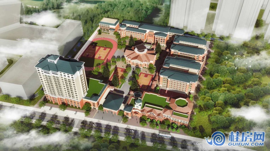 桂林市泓文仕佳学校效果图