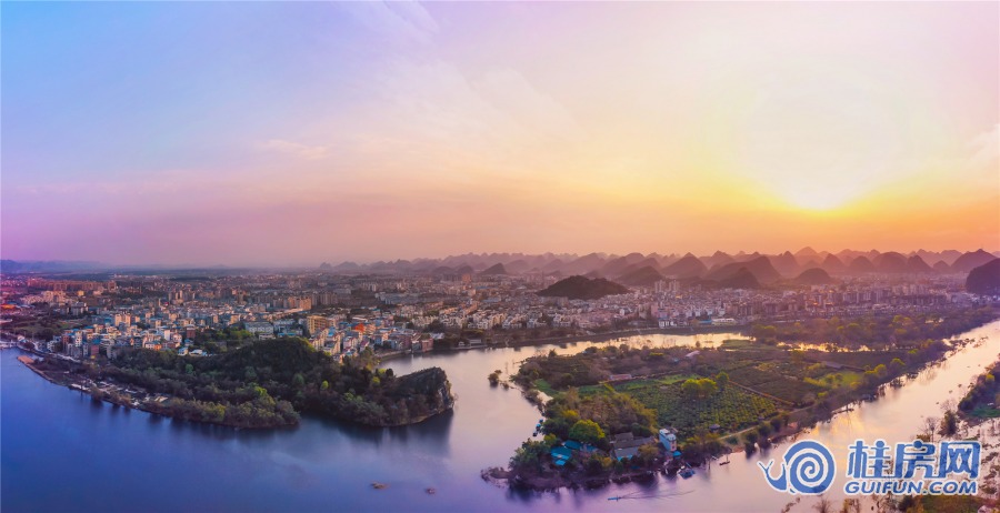 兴进漓江悦府江边鸟瞰图（2020.3）