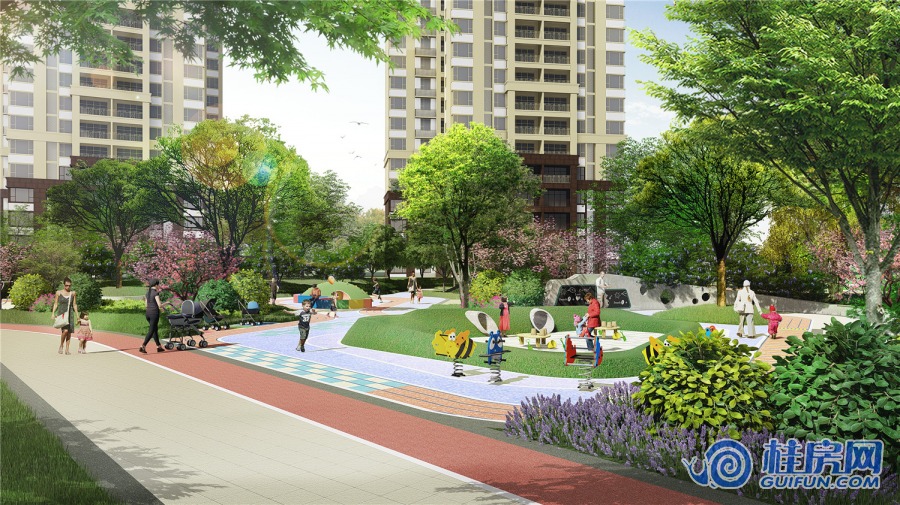 绿涛公园里园林效果图