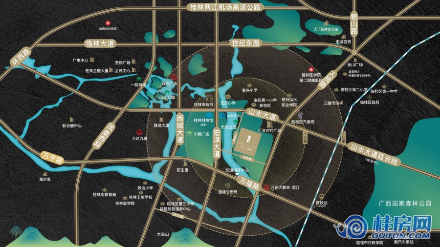 万达光屿湖区域图