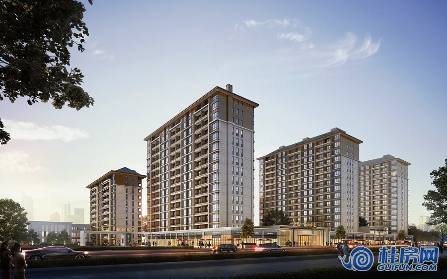 沿街透视效果图