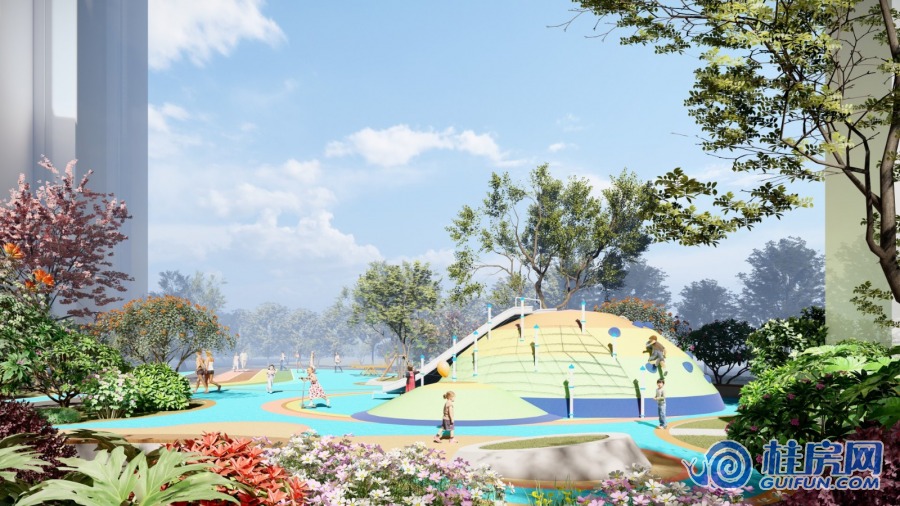 真龙华府园林效果图