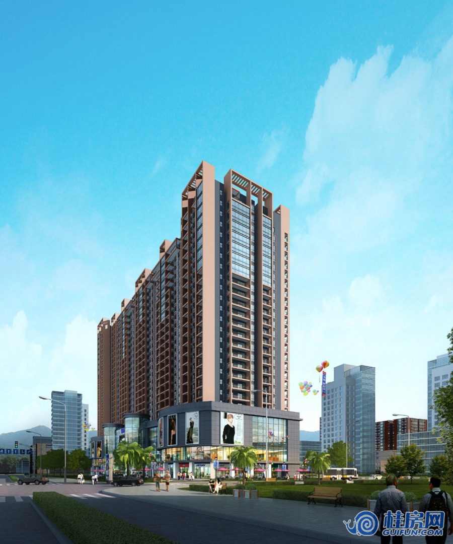 甲天下新城效果图