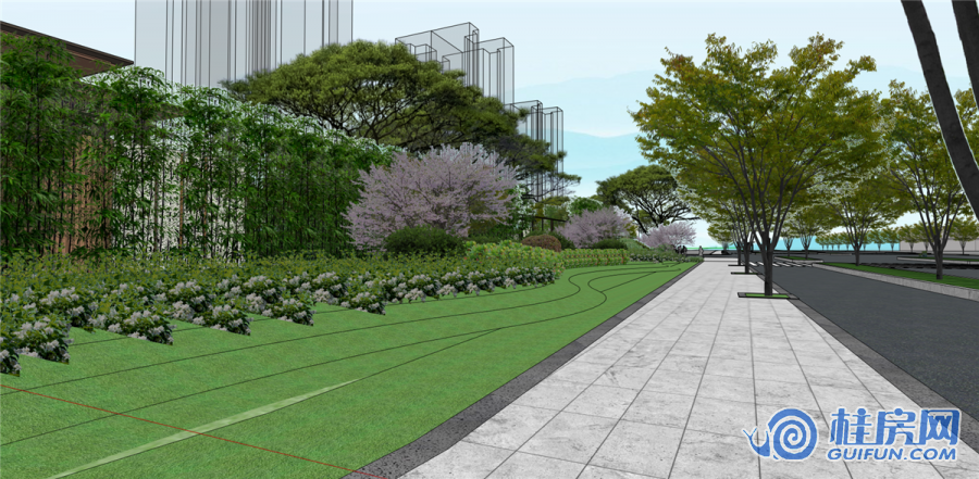 桂林富力城园林展示区效果图