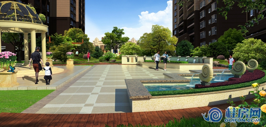 远峰·新天地园林效果图
