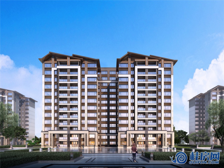 交投地产兴进漓江悦府效果图T4正透视（12F+12F）