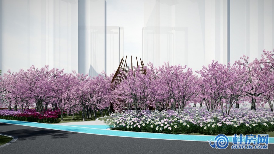 真龙华府园林效果图