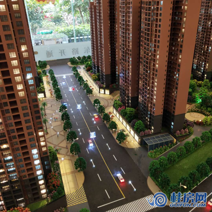 桂林泰安独秀天下沙盘效果图