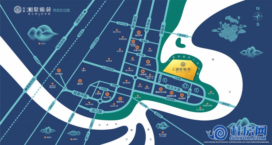 信昌湘皋雅苑区位图