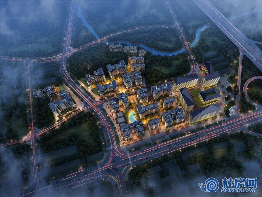 彰泰桂林伴山雅集鸟瞰图