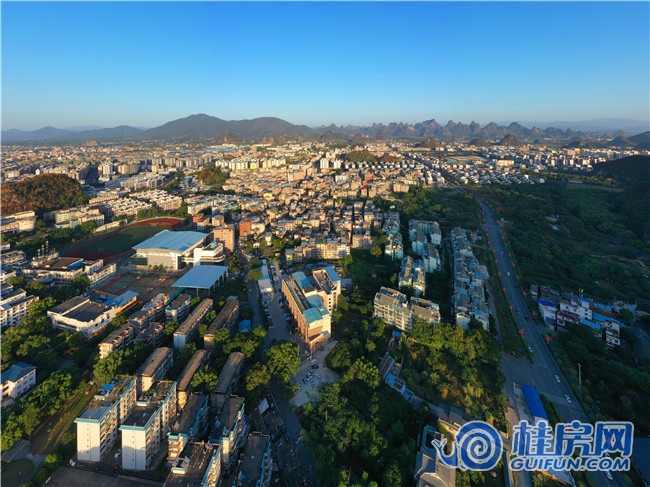桂林航拍记录看富人区七星区这些年的巨变