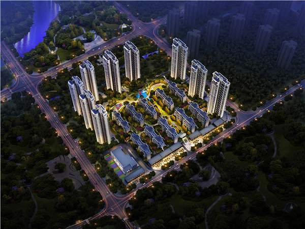 万达大都会滨江航拍