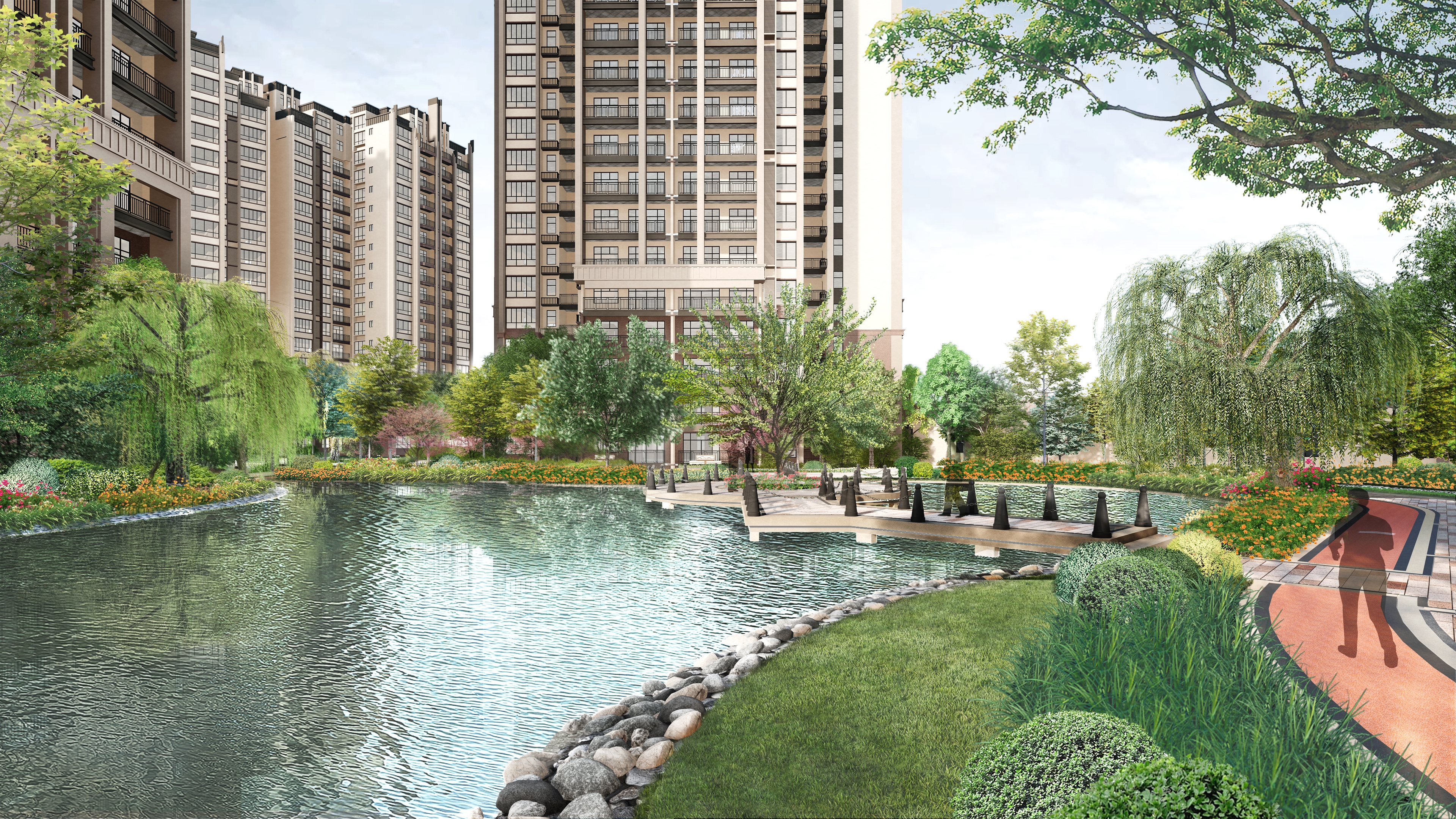 碧园华骊茗城园林效果图