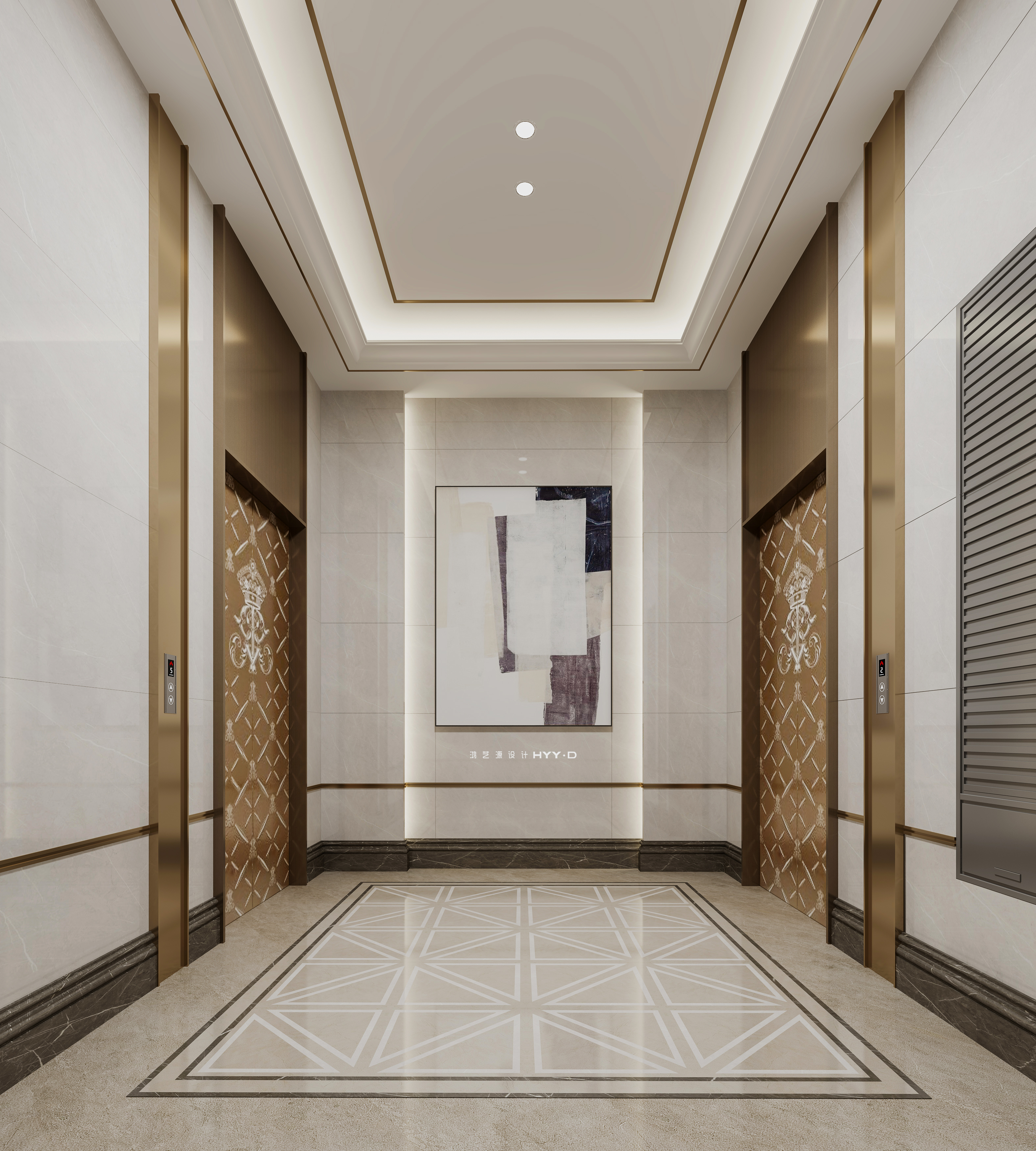 碧园华骊茗城大堂效果图