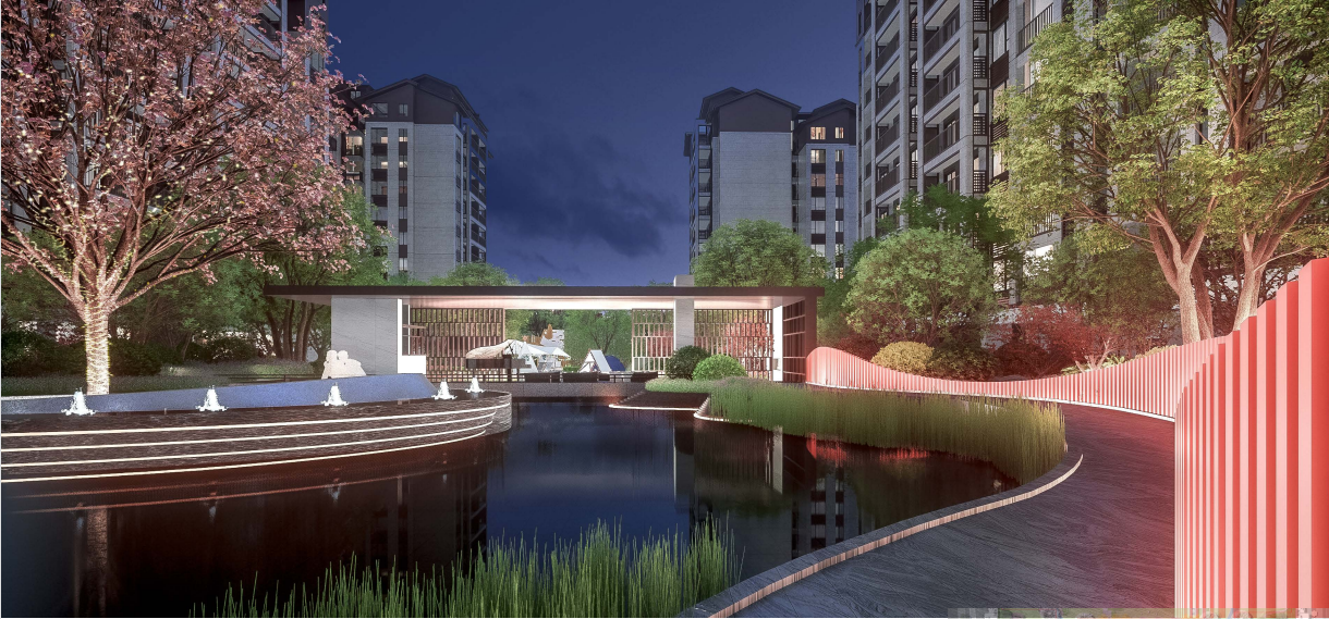 利森·红悦城园林景观效果图