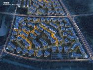 彰泰十里澜山夜景鸟瞰图