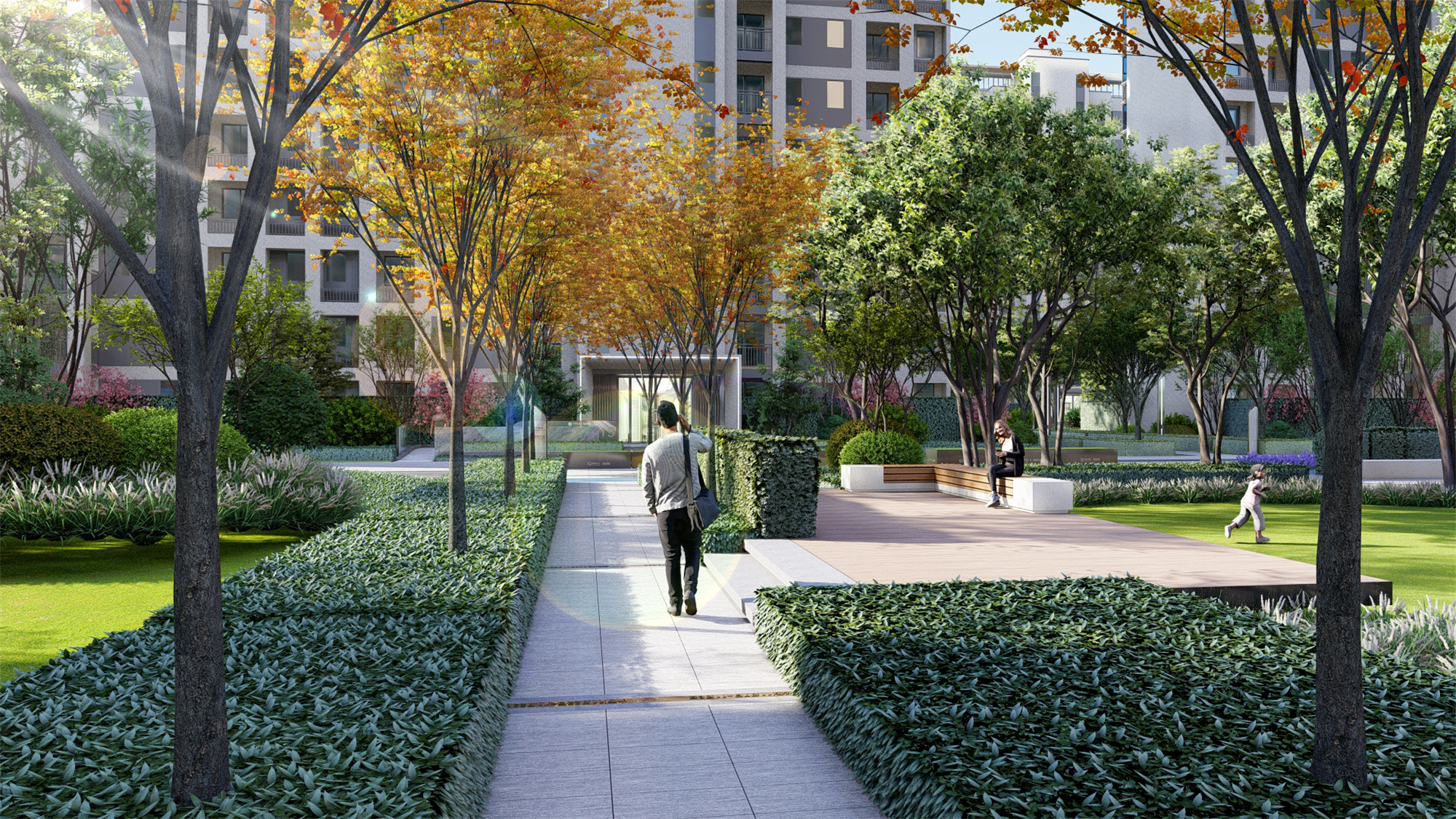 交控置业·鼎越城园林效果图