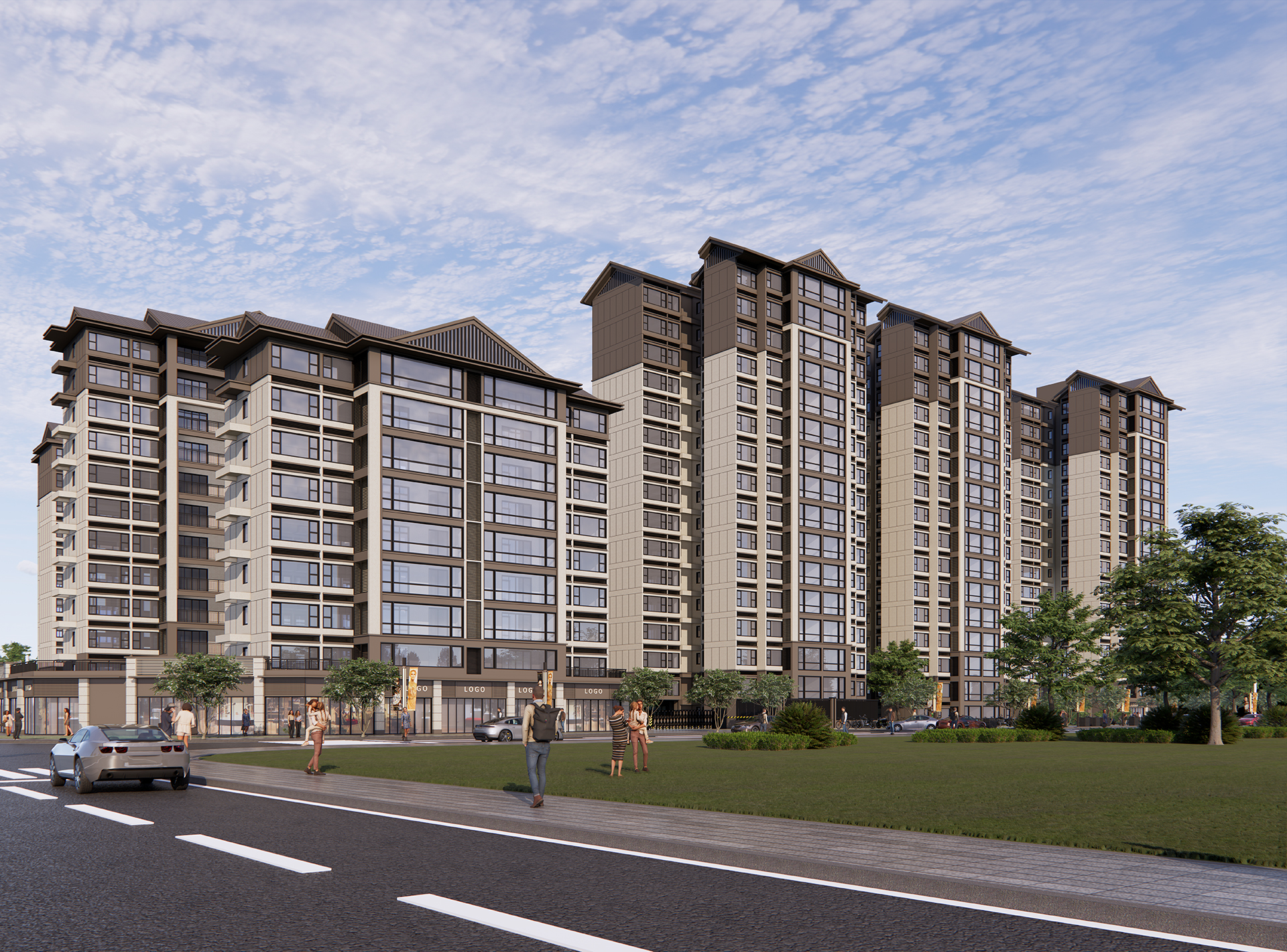 南面沿街效果图1